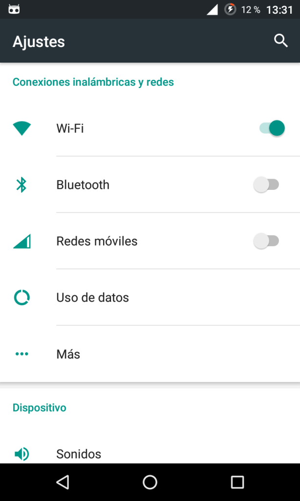 Ajutes Wi-Fi Android