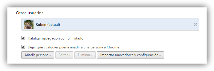 Perfiles Google Chrome