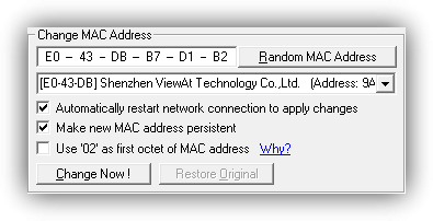 Technitium MAC Address Changer - Cambiar MAC