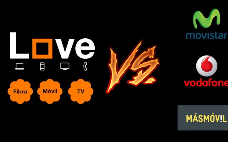 Orange Love vs Movistar Fusión vs Vodafone One vs MásMóvil (noviembre 2016)