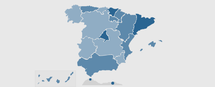 ¿Qué regiones de España tienen las mejores conexiones de fibra y ADSL?